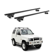 Barres de toit transversales pour Daihatsu Feroza 1989-1998 Aluminium Noir ABE