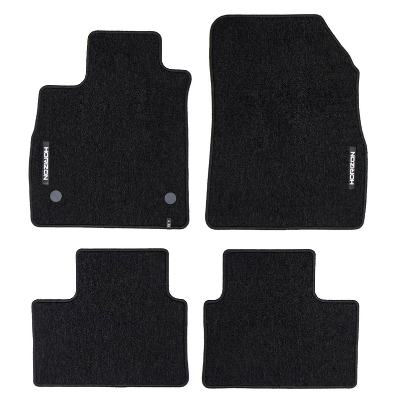 Tapis de Sol de Voiture pour Renault Talisman 2015-2022 Velours Noir 4Pcs