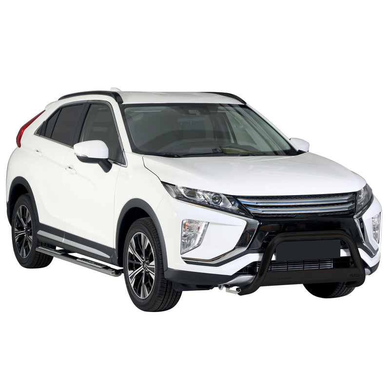 Pare-buffle Avant pour Mitsubishi Eclipse Cross 2018-2020 63 mm en Acier Noir