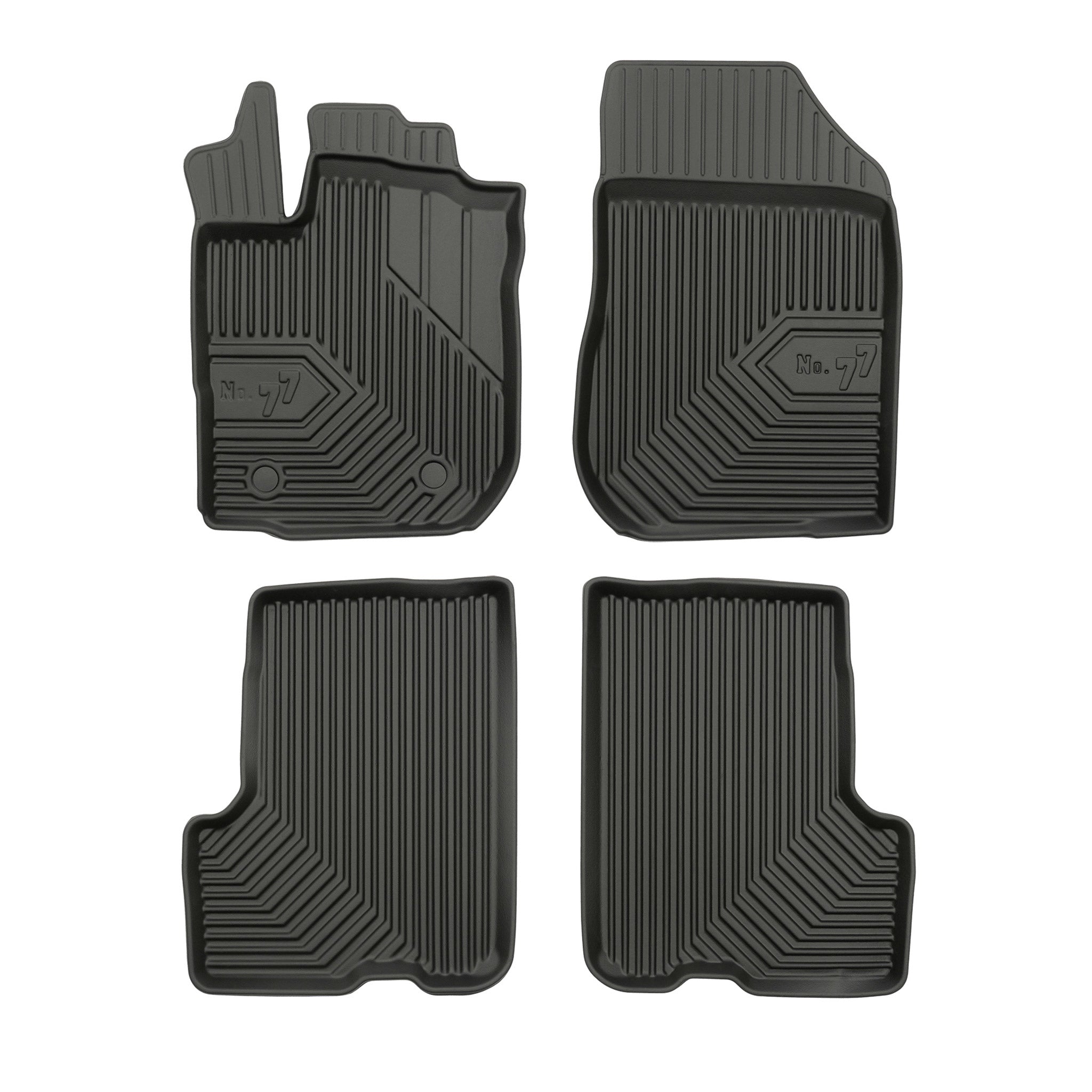 Tapis de Sol de Voiture pour Dacia Logan MCV I 2006-2013 TPE Imperméable 4Pcs