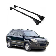 Barres de toit Transversales pour Hyundai Tucson 2004-2009 Fer Noir