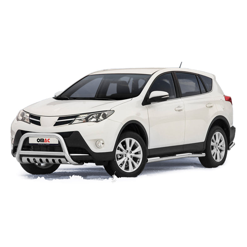 Pare-Buffle Avant Pour Toyota RAV4 2013-2015 en Acier Inoxy Argent