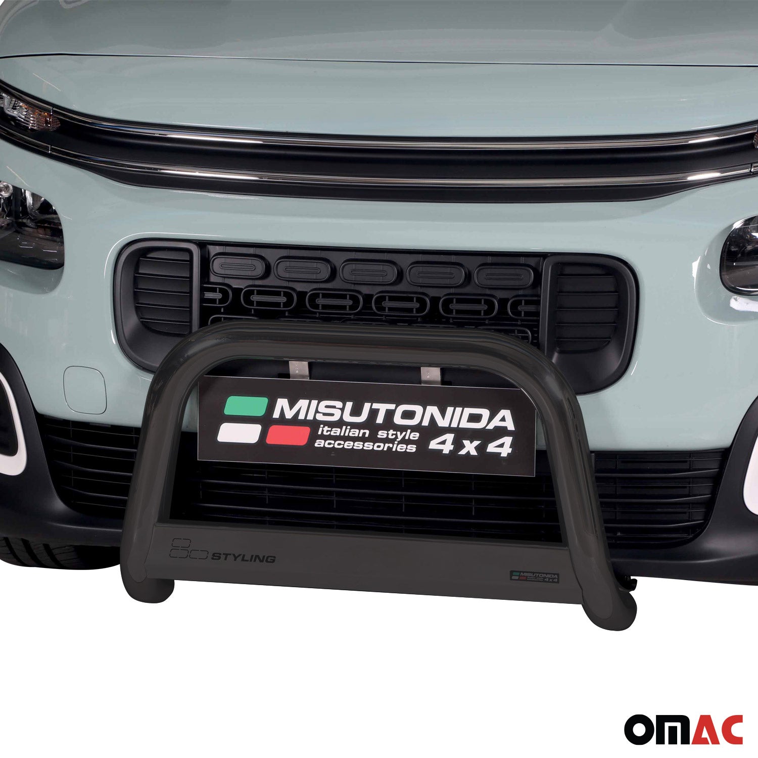 Pare-buffle Avant pour Citroen Berlingo 2018-2026 63 mm en Acier Noir