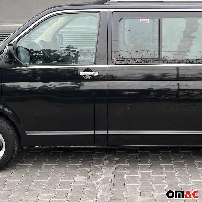 Baguette protection Latérale de porte pour VW T5 Transporter 2003-2015 L1 Chromé