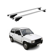 Tiger Barres de toit transversales pour Fiat Panda Cross 2004-2014 Gris