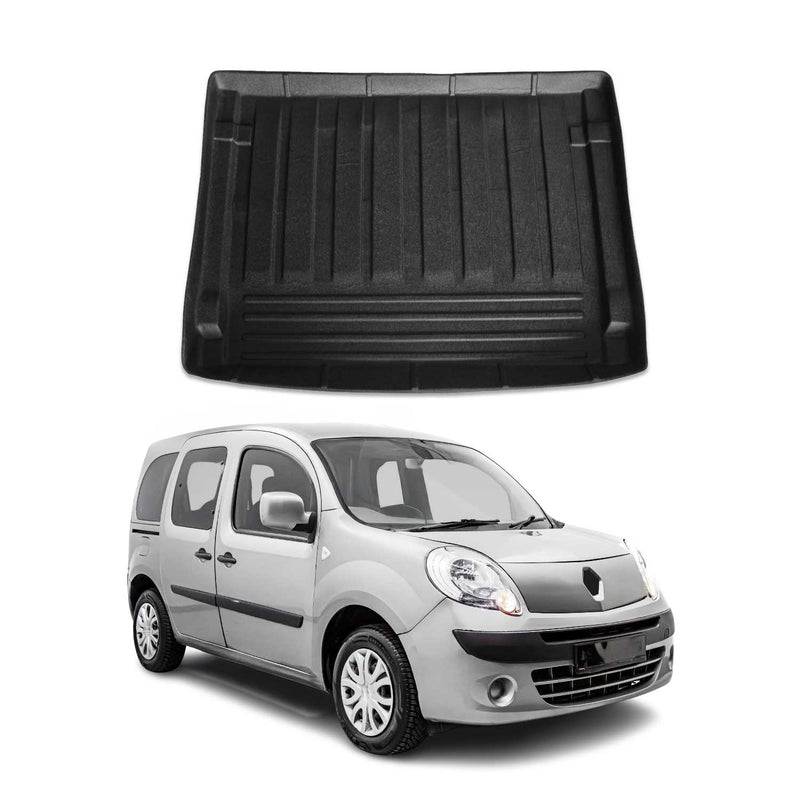 Tapis de Coffre pour Renault Kangoo Authentique 2008-2010 en TPE Noir