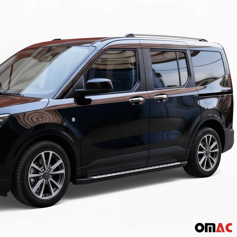 Couverture de poignée de porte pour Ford Tourneo Courier 2023-2025 Argent 10x