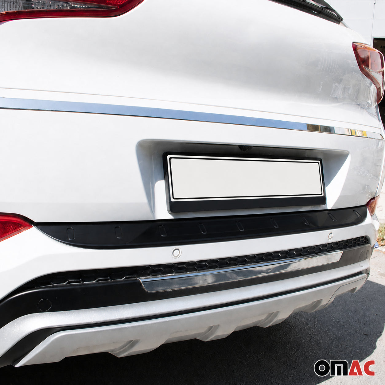 Protection de Pare-Chocs pour Hyundai Tucson III 2016-18 Pre-FL noir brillant