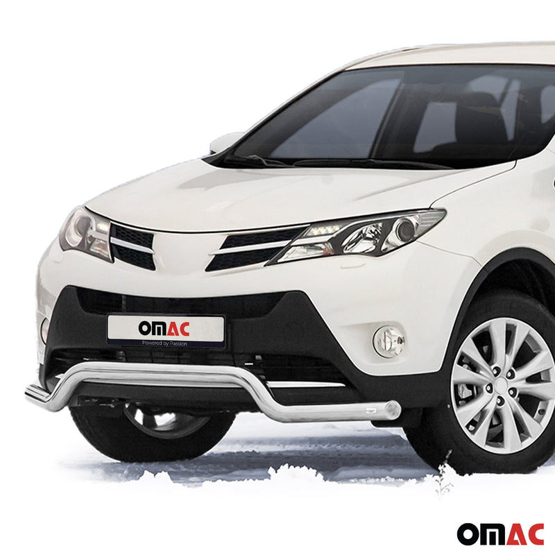 Pare-Buffle Avant Pour Toyota RAV4 2013-2015 en Acier Argent