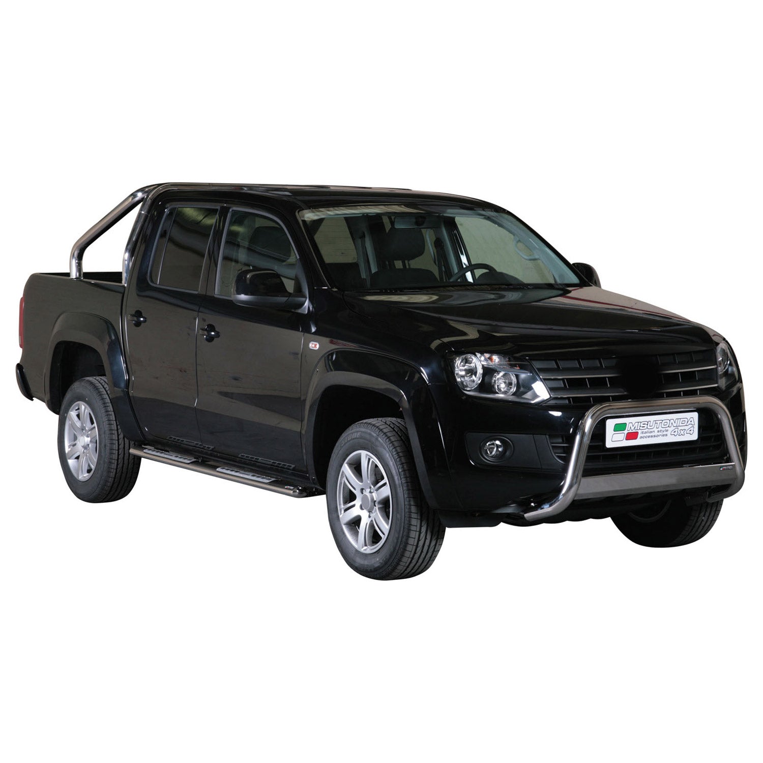 Pare-buffle Avant pour VW Amarok Highline 2016-2020 63mm Acier Inoxydable Argent