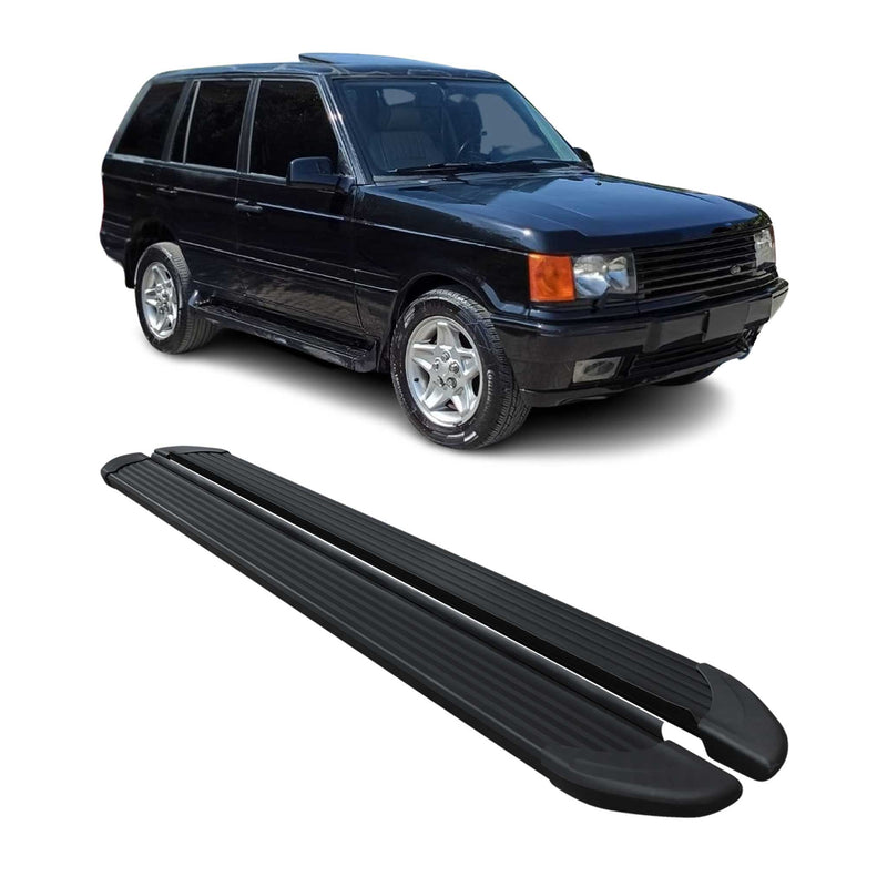Marchepieds Latéraux pour Range Rover Vogue 1994-2001 Noir Aluminium 2Pcs