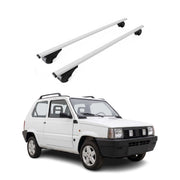 Barres de toit Transversales pour Fiat Panda I Hatchback 1980-2003 Acier Gris 2x