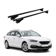 Tiger Barres de toit pour Seat / Cupra Leon IV Sportstourer 2020-2026 Noir Alu