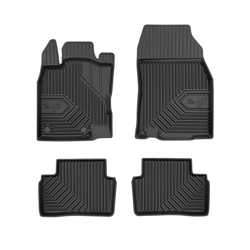 Tapis de Sol de Voiture pour Renault Kadjar 2015-2022 TPE Imperméable Noir 4Pcs