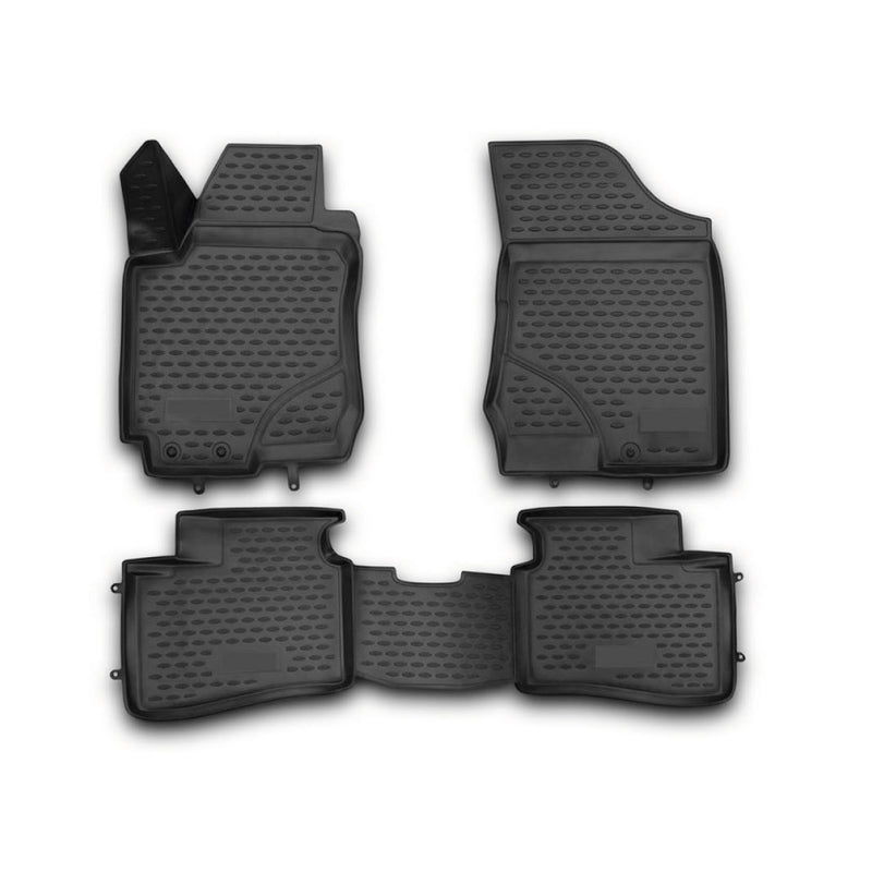 Tapis de sol pour Hyundai i30 2007-2012 en caoutchouc TPE 3D Noir 4Pcs