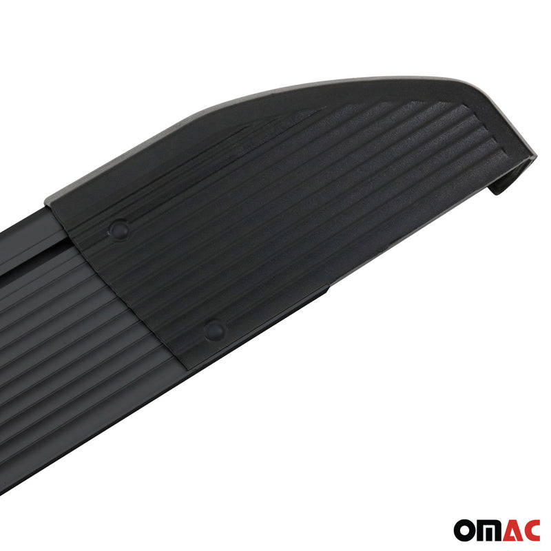Marchepieds Latéraux pédale pour Fiat Doblo 2010-2021 L1 Noir Alu 2Pcs