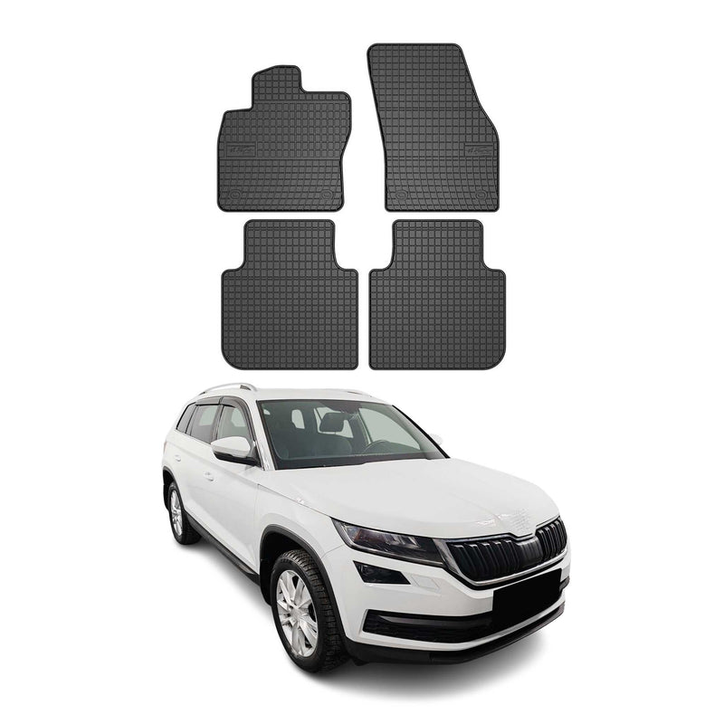 Tapis de Sol pour Skoda Kodiaq 2017-2025 OMAC Noir Caoutchouc