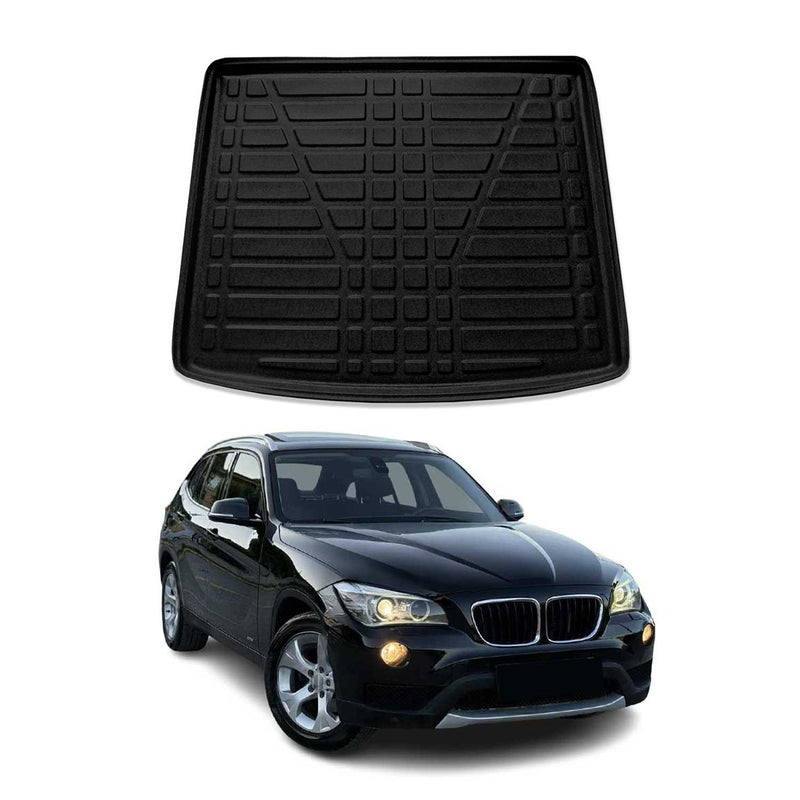 Tapis de coffre pour BMW X1 E84 2009-2015 caoutchouc TPE Noir