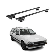 Barres de toit transversales pour Peugeot 505 Break 1980-1992 Alu Noir 2x ABE