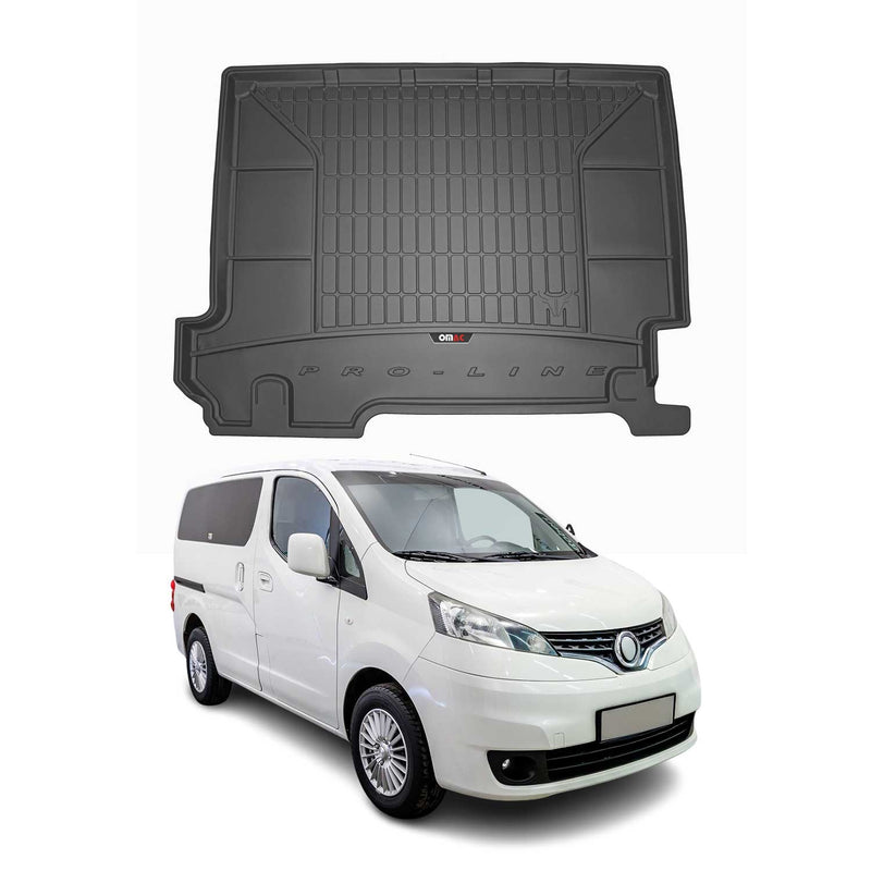 Tapis de Coffre pour Nissan NV200 2009-2022 TPE Noir