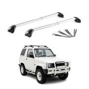 Barres de toit pour Daihatsu Feroza 1989-1998 Aluminium Gris Argenté 2pièces ABE