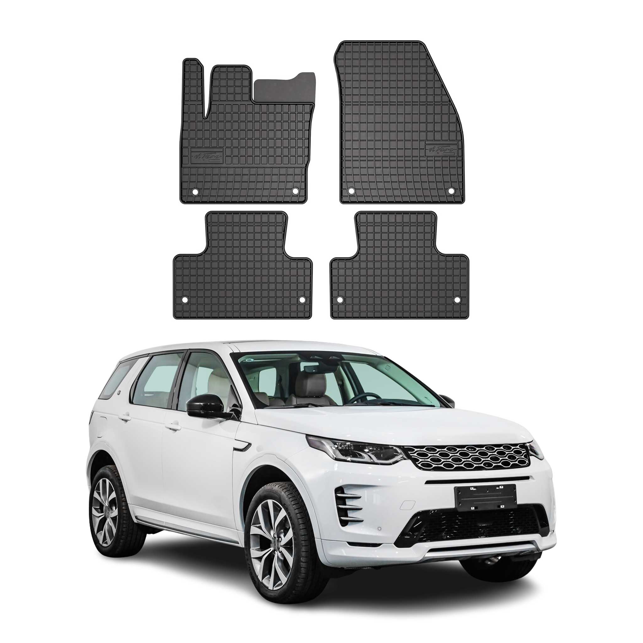 Tapis de Sol pour Land Rover Discovery Sport 2015-2026 Caoutchouc Noir