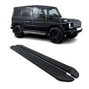 Marchepieds Latéraux pour Mercedes Classe G W463 2007-2018 Noir Aluminium 2Pcs