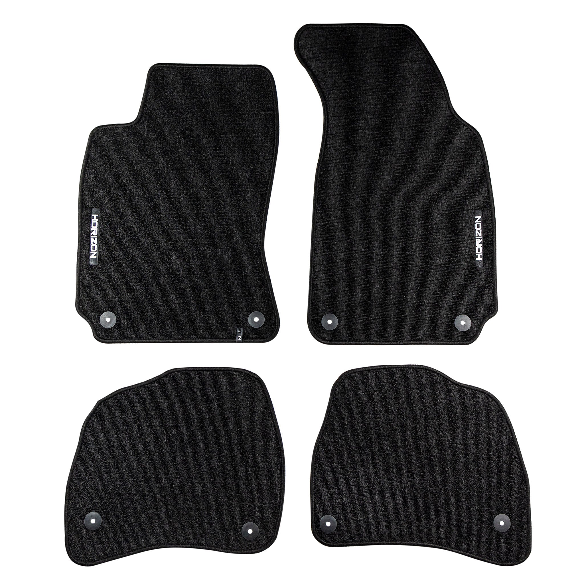 Tapis de Sol de Voiture pour VW Passat B5 1996-2005 Velours Imperméable 4Pcs