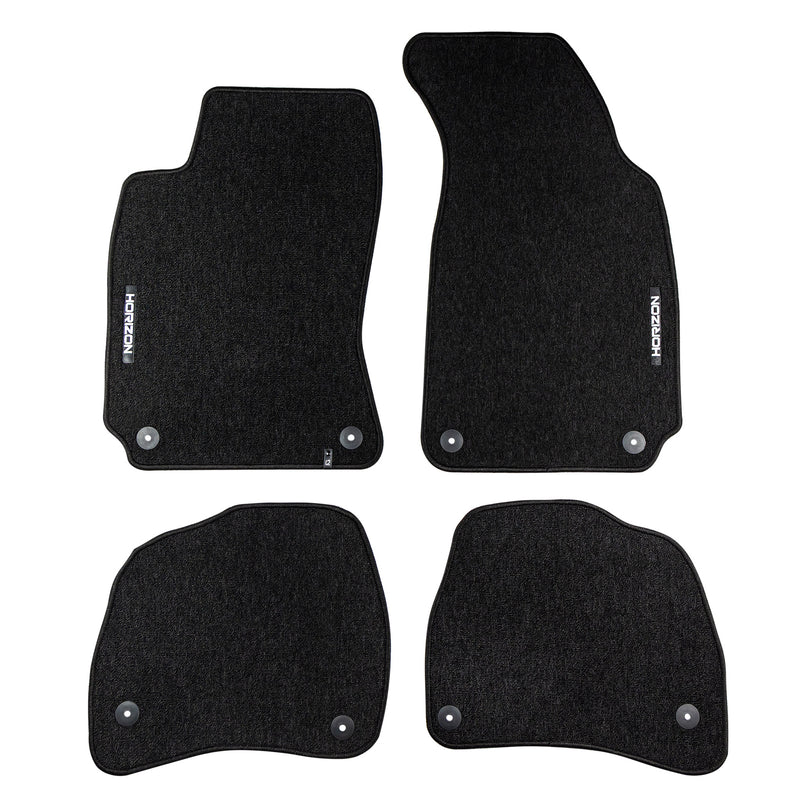 Tapis de Sol de Voiture pour VW Passat B5 1996-2005 Velours Imperméable 4Pcs