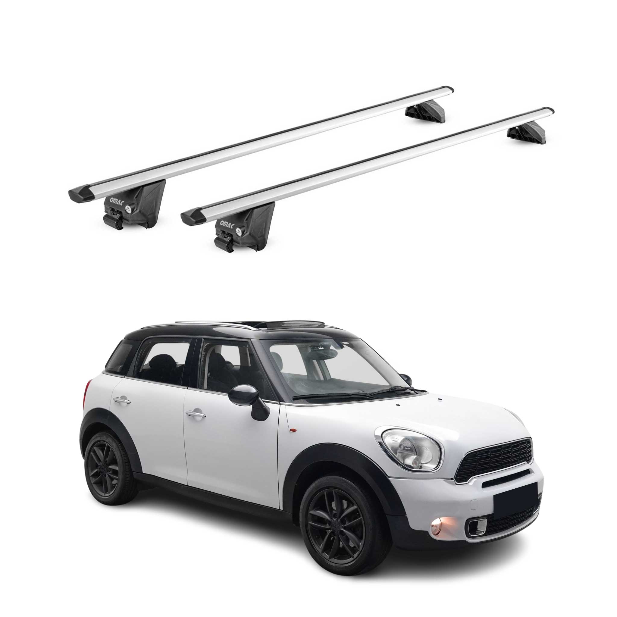 Barres de toit transversales pour Mini Countryman R60 F60 2010-2023 Alu 2Pcs ABE