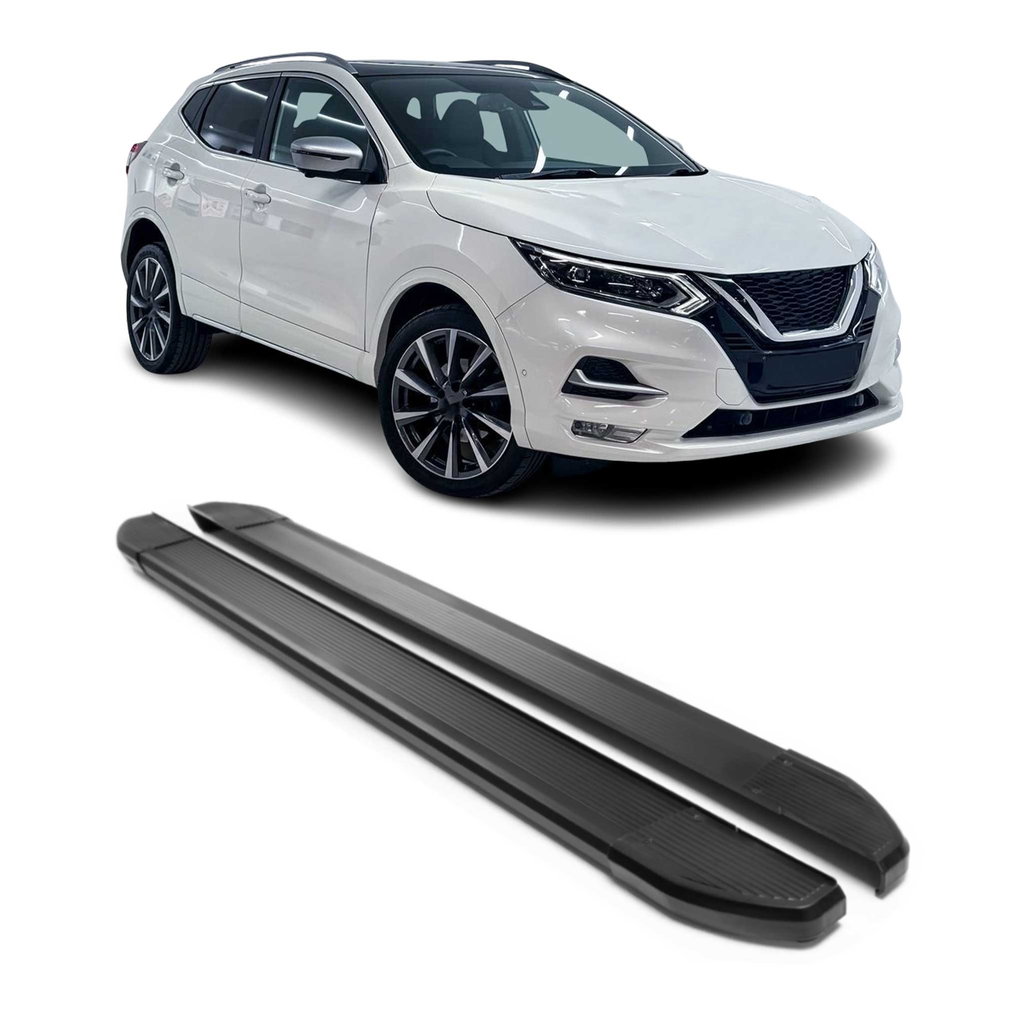 Marchepieds Latéraux pédale pour Nissan X-Trail T32 2014-2021 Noir Aluminium 2x