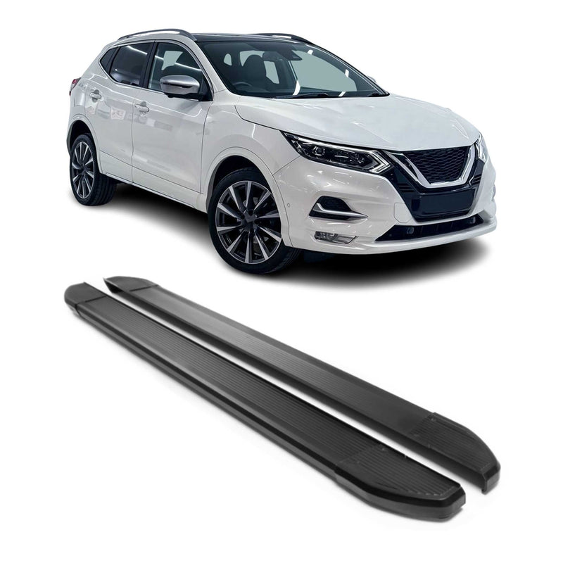 Marchepieds Latéraux pour Nissan X-Trail T32 2014-2024 Noir Aluminium 2Pcs