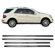 Garniture de Fenêtre pour Mercedes Classe ML W164 SUV 2005-2011 Acier Foncé 4x