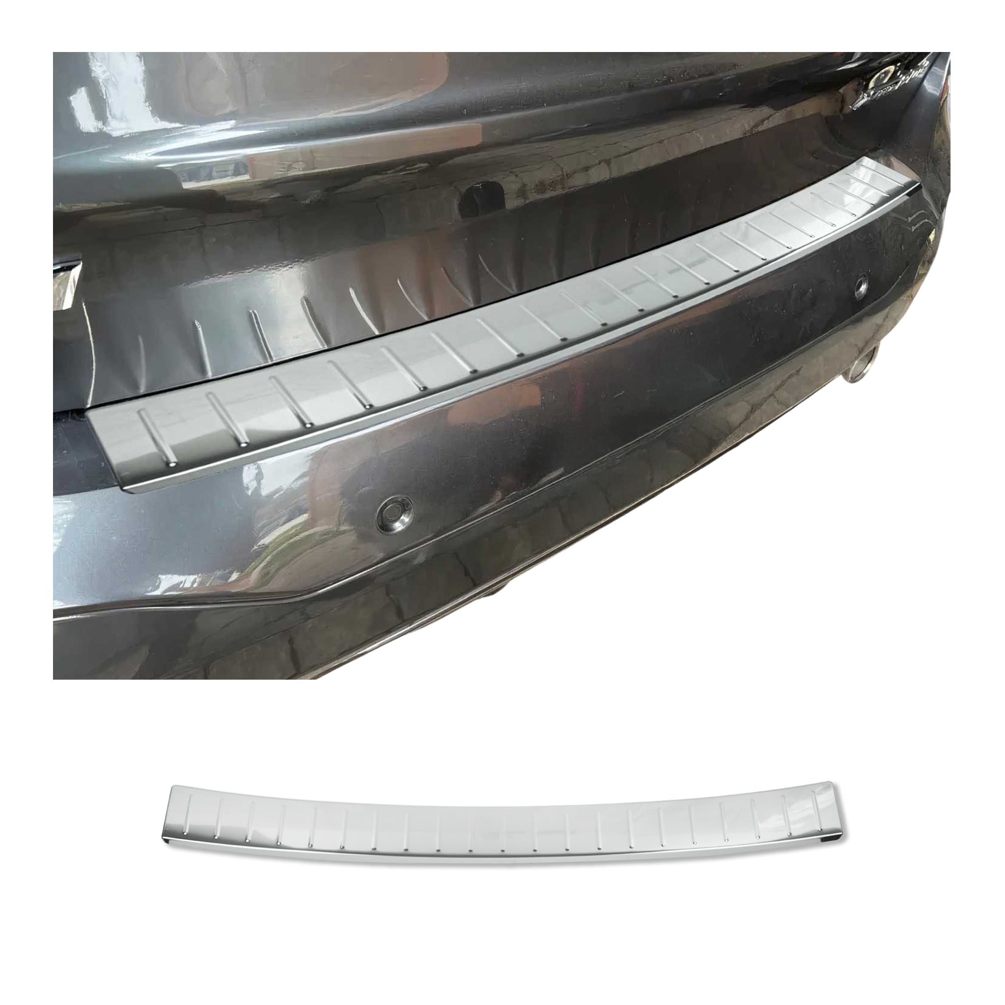 Protection seuil de pare-chocs arriére pour BMW X1 F48 2015-2022 Inox Acier