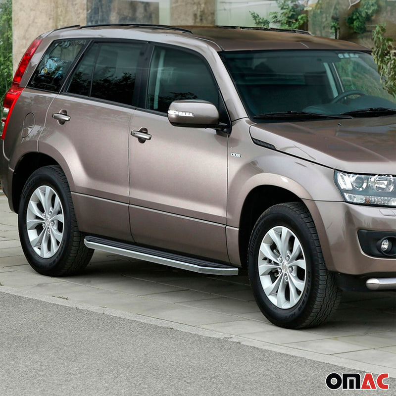 Marchepieds Latéraux pour Suzuki Grand Vitara 2005-2016 ABE en Aluminium