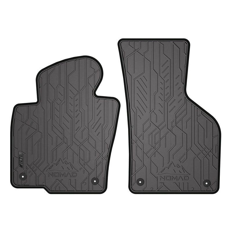 Tapis de Sol de Voiture pour VW Passat CC 2008-2012 Caoutchouc Durable 2Pcs Noir