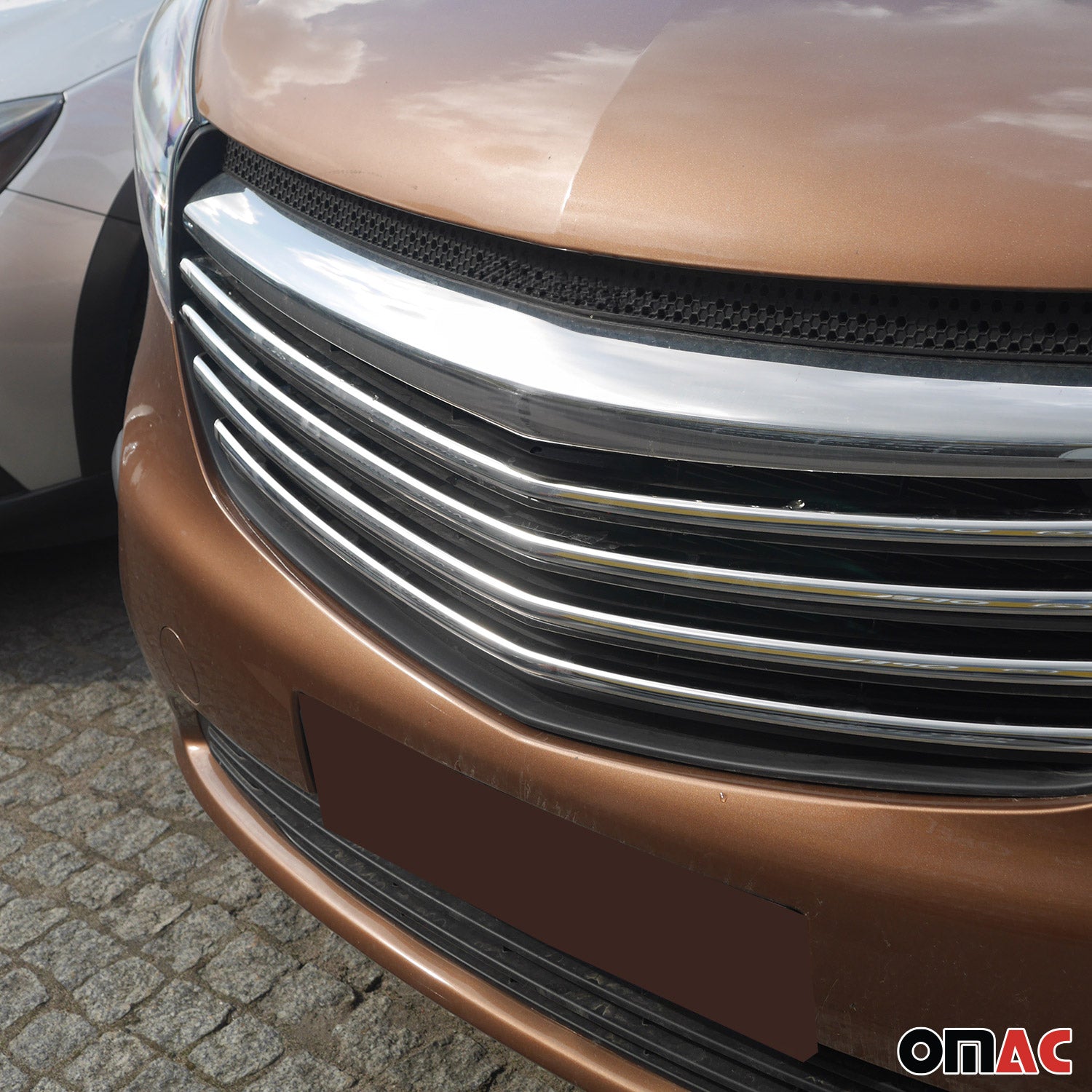 Moulure de Grille de Calandre pour Opel Vivaro B 2014-2019 Chromé 4Pcs