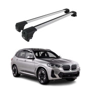 Barres de toit transversales pour BMW iX3 G08 2020-2025 Alu Gris ABE