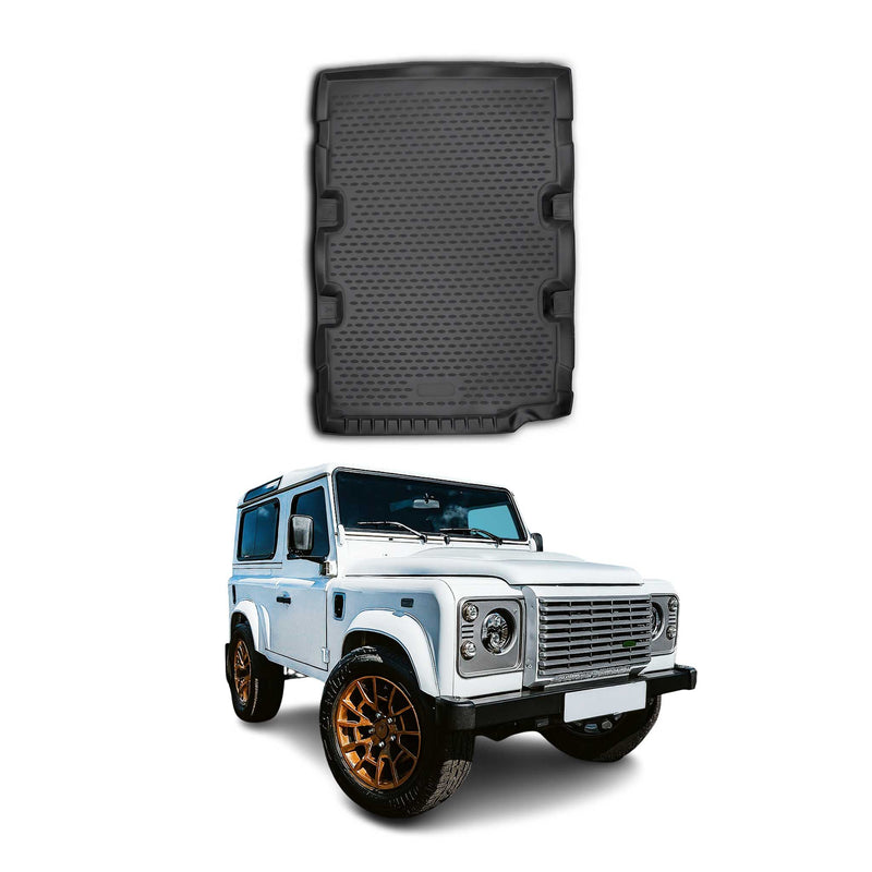 Tapis de Coffre pour Land Rover Defender 2007-2021 TPE Noir