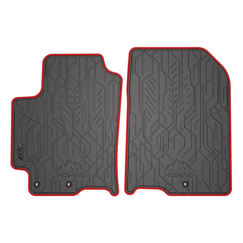 Tapis de Sol de Voiture pour Kia Stonic 2017-2025 Caoutchouc Noir-Rogue 2Pcs