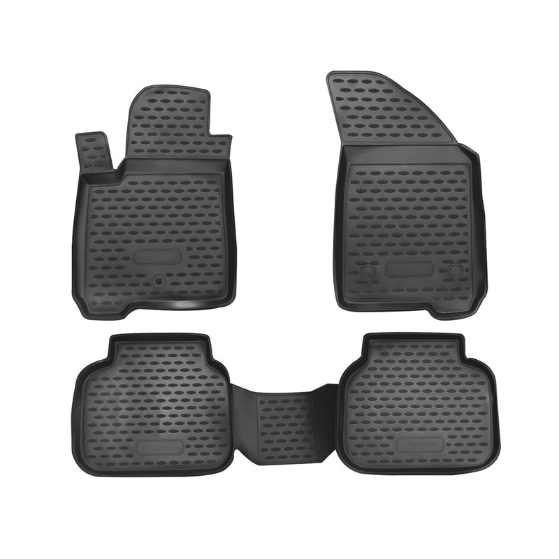 Tapis de sol pour Dodge Journey 2008-2024 en caoutchouc TPE 3D Noir 4Pcs