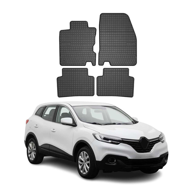 Tapis de Sol pour Renault Kadjar 2015-2018 Caoutchouc Noir