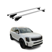 Tiger Barres de toit transversales pour Kia Telluride 2020-2026 Gris