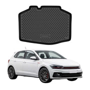 OMAC Tapis de coffre pour VW Polo mk6 GTI 2018-2021 Pre-FL caoutchouc TPE Noir