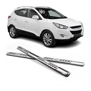 Marchepieds Latéraux pour Hyundai Tucson 2004-2009 Acier Inoxy Argent