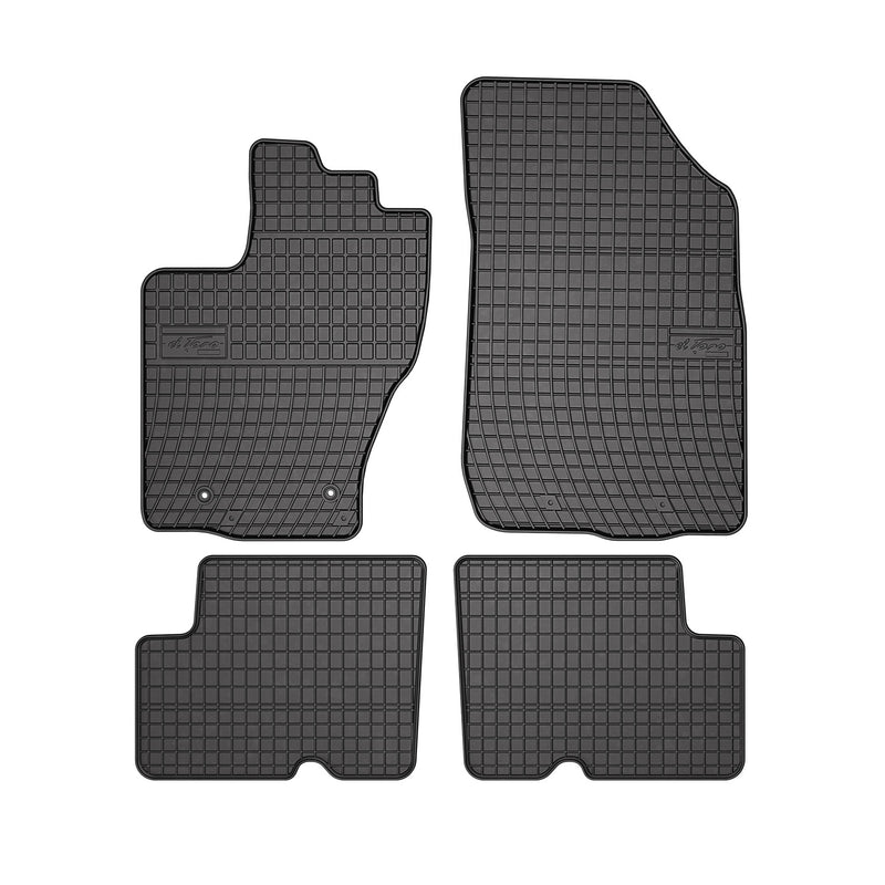 Tapis de Sol pour Dacia Duster 2014-2018 Caoutchouc Noir