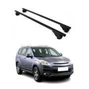 Barres de toit Transversales pour Citroen C-Crosser 2007-2012 Fer Noir