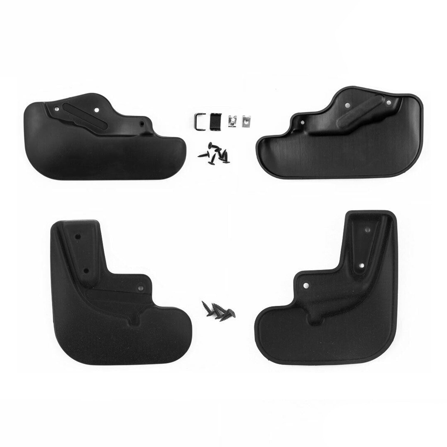 Bavettes Garde Boue pour VW T6 T6.1 Transporter 2015-2024 Avant &Arrière Noir 4x