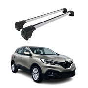 Barres De Toit Transversales pour Renault Kadjar 2015-2022 Aluminium Gris 2Pcs