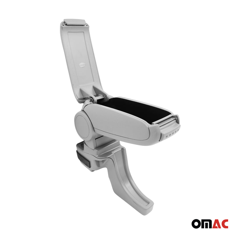 Accoudoir pour Ford Transit Tourneo Courier 2014-2024 Vinyl Abs Gris